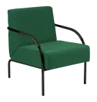 SPA 1 černý lak, látka BONDAI BN15 (7008) - látka tyrkysová zeleň